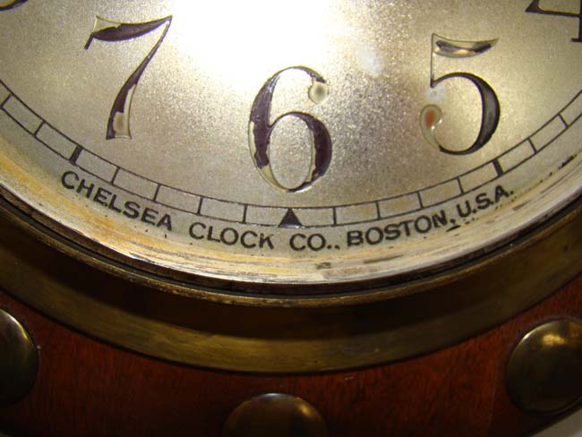 A fine and rare vintage Chelsea eight-day Porthole Clock with 8" dial made in 1917 — image 2